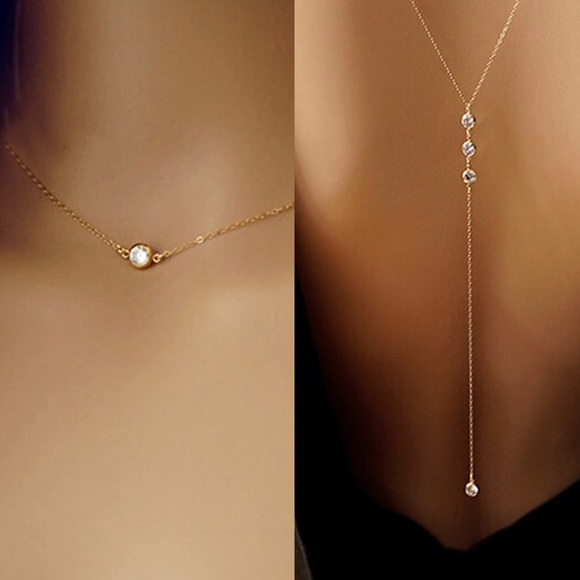 My Added Sparkle Jewelry - 3/$30 Rhinestone Back Necklace